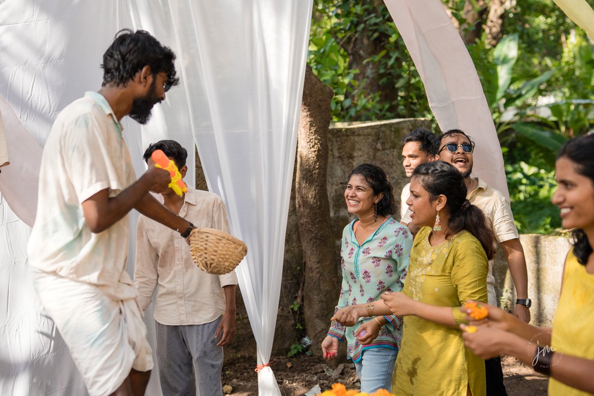Althaf and Thanha haldi ceremony and Malarikkal backwater shoot Kottayam 10