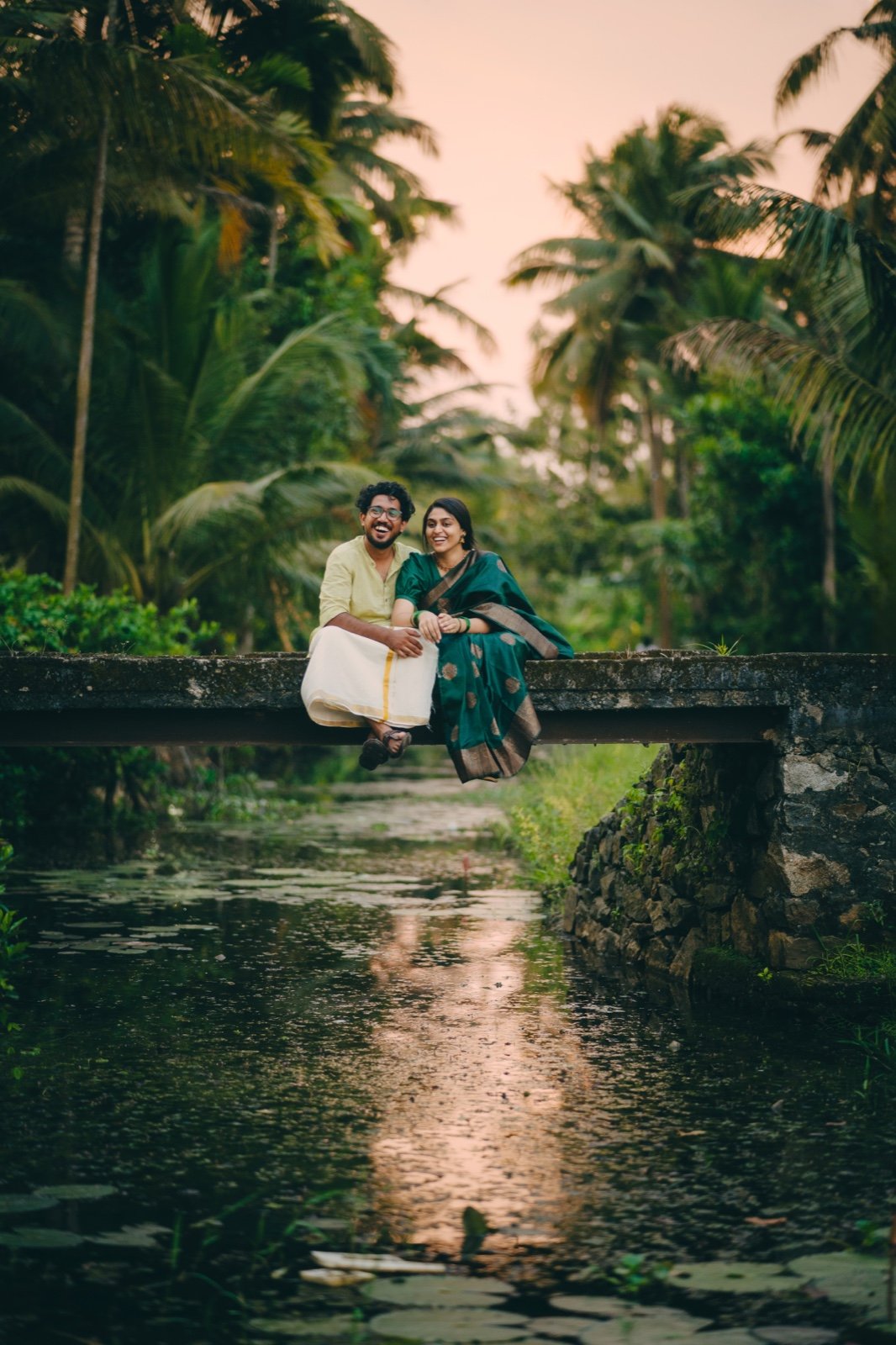 Althaf and Thanha haldi ceremony and Malarikkal backwater shoot Kottayam 24